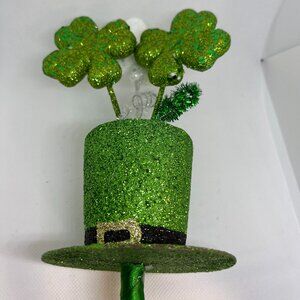 Green Glitter Leprechaun St. Patrick's Day Hat Writing Pen (StP22)